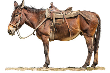 Mule isolated on transparent background
