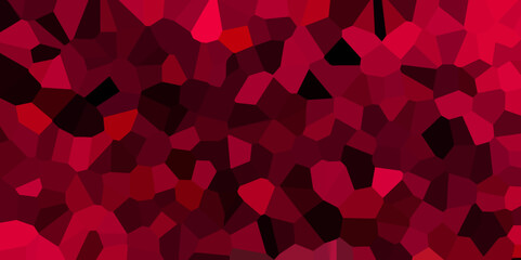 Abstract red and black broken stained glass background design with line. geometric polygonal background with different figures. low poly crystal mosaic background. geometric triangle shape.  - obrazy, fototapety, plakaty