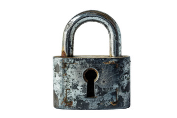 Padlock isolated on transparent background