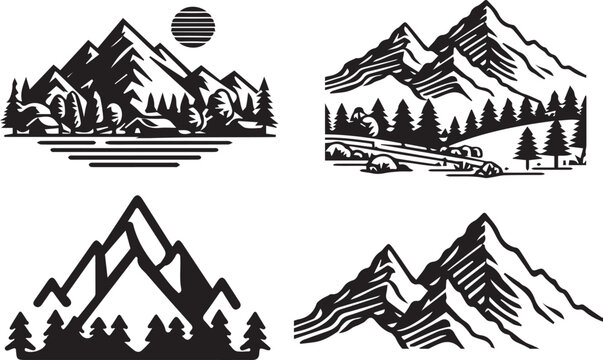 mountain vector illustration 