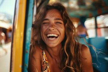 Exuberant Pool Party with Friends. Joyful diverse group of friends laughing and splashing water at a pool party, enjoying the moment. Vacation summer activity concept.