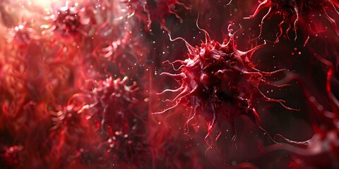 Detailed Virus Structure Image Perfect for Biology Education and Medical Research. Concept Virus Structure, Biology Education, Medical Research, Detailed Image