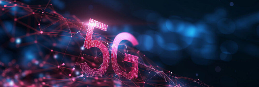 5g network technology cyber background