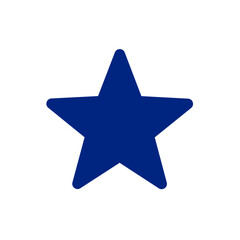 Blue star icon  - obrazy, fototapety, plakaty