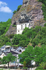 Fototapeta na wymiar famous Rock Church in Idar-Oberstein,Rhineland-Palatinate,Germany