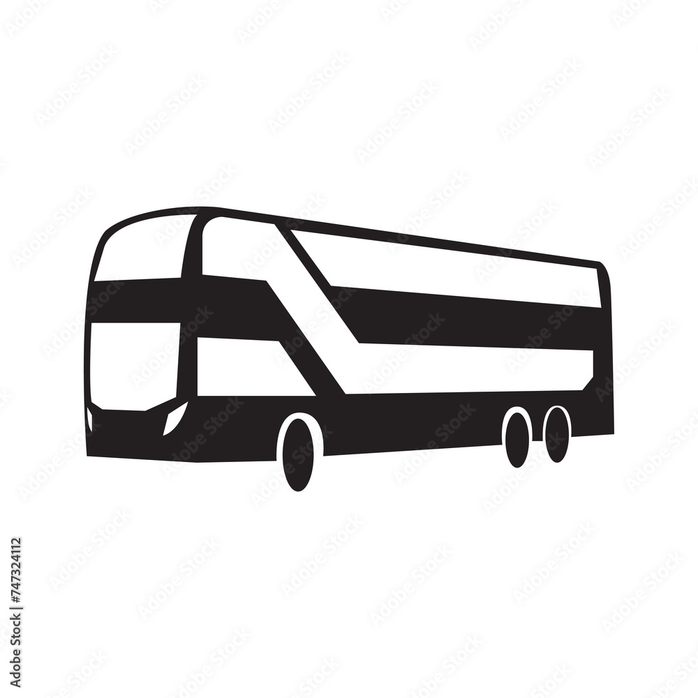 Wall mural isolated bus icon logo vector