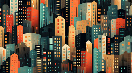 Obraz premium Urban chic pattern