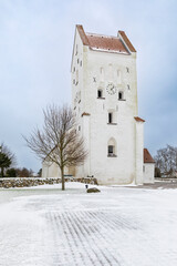 Church at Hals, Jutland, Denmark - obrazy, fototapety, plakaty