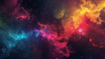 Naklejka premium Space galaxy wallpaper. nebula wallpaper. Beautiful cosmic Outer Space wallpaper. Space background with shining stars. cosmos with stardust. Infinite universe and starry night. Planets wallpaper.