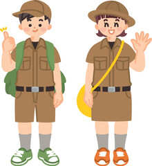 こども探検隊　ボーイスカウト　冒険