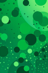 Abstract vertical green background with dots