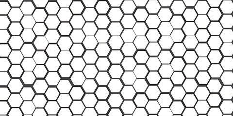 hexagon pattern. Seamless background. Abstract honeycomb background in gray colors. Vector illustration