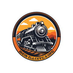 Train logo design, for UI, poster, banner, social media post, branding