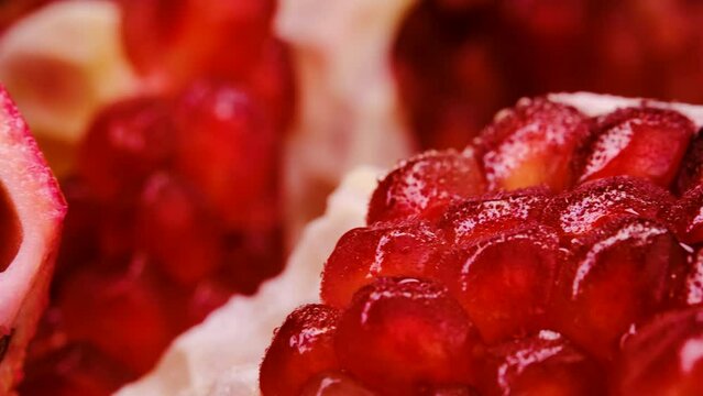 pomegranate clusters close-up