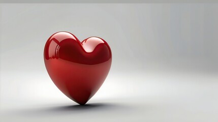 red and white 3d heart background