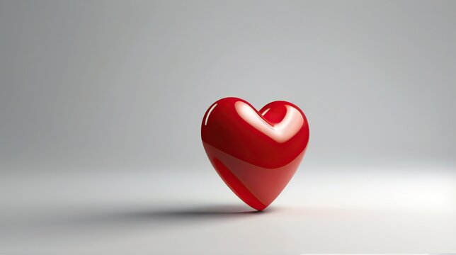 red and white 3d heart background