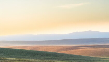 Brown and Blue Sky and Earth Horizon Landscape