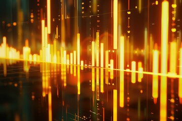 Fototapeta premium Stock market or forex trading graph in graphic concept suitable for financial investment or economic business idea design.
