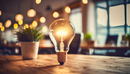 Creative light bulb . Think differently creative idea concept - obrazy, fototapety, plakaty