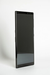 A sleek, modern smartphone isolated on a white background
