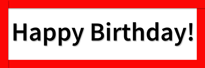 Happy Birthday Sign Button