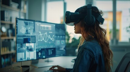 Immersive Analysis: A Professional Harnesses Virtual Reality for Cutting-Edge Data Visualization