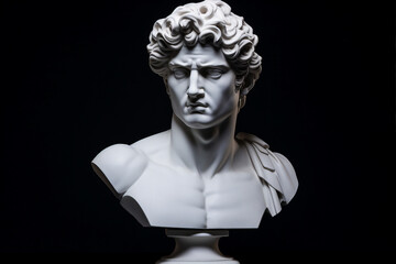 Generative AI picture Abstract modern art sculpture futuristic stylish design