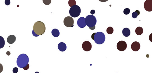 Glittering Spectacle: Captivating 3D Illustration of Glittery gold Confetti