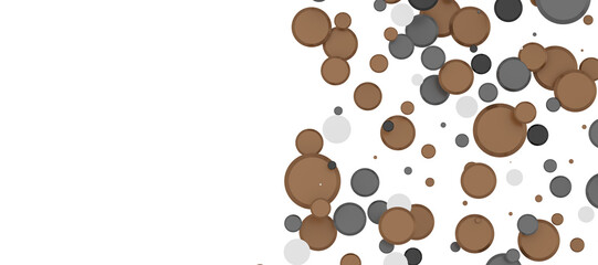 Shimmering Bliss: Mesmeric 3D Illustration Depicting Glistening gold Confetti