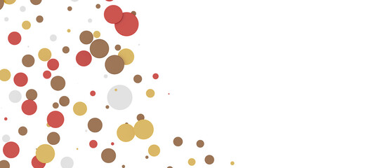  Colorful confetti on white background