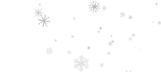 Glistening Snow Shower: Striking 3D Illustration Showcasing Falling Holiday Snowflakes