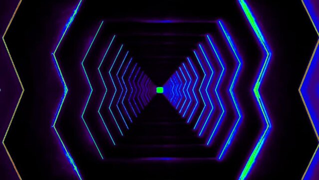 neon line animation video