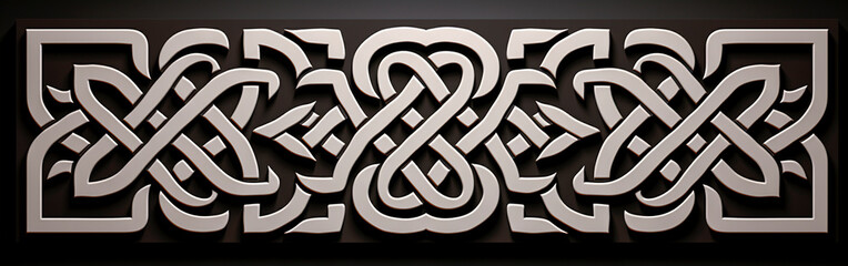 A modern take on traditional Celtic knot patterns. Tightly cropped compositions for a modern feel. Neoclassical influences in design aesthetics.