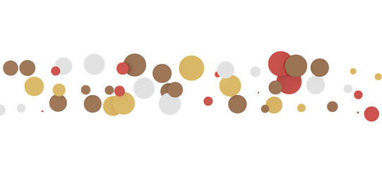 Sunburst and colorful confetti background frame illustration