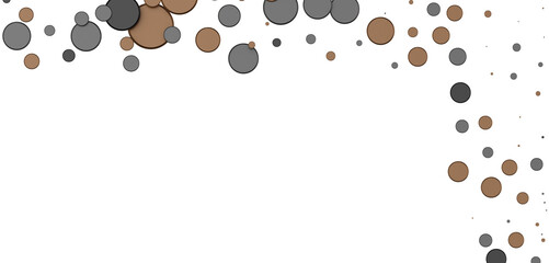 Enchanting Delight: Spectacular 3D Illustration Showcasing Enchanting gold Confetti