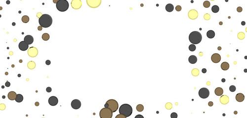 Gilded Celebration: Magnificent 3D Illustration of a Grand gold Confetti Event