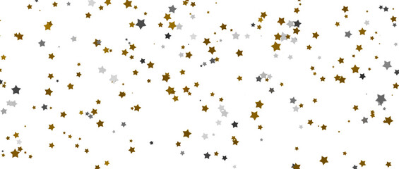 Gilded Rainfall: Experience the Magic of a 3D Gold Stars Shower