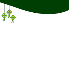 Curve Header with Ketupat