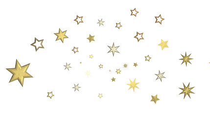 Stars - Glossy 3D Christmas star icon. Design element for holidays. -