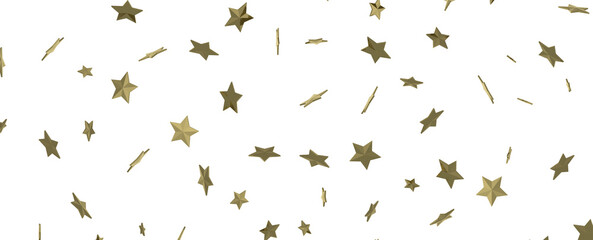 Twinkling Christmas Trail: Exquisite 3D Illustration of Falling Festive Starry Traces