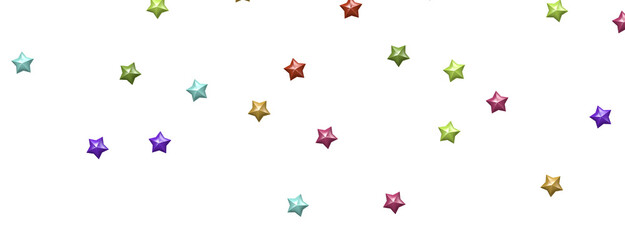 Heavenly Rainbow Shower: 3D Illustration Brings the Beauty of Stars to Life