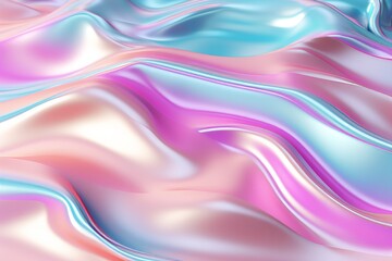 Abstract bright 3d convex holographic surface background with foil and gasoline stains