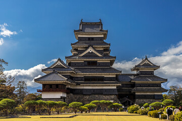 Fototapeta na wymiar Die schwarze Burg in Matsumoto