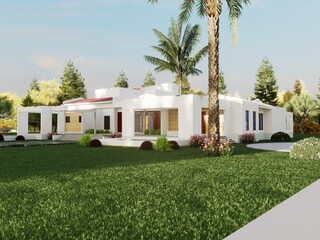 Big house Building render image