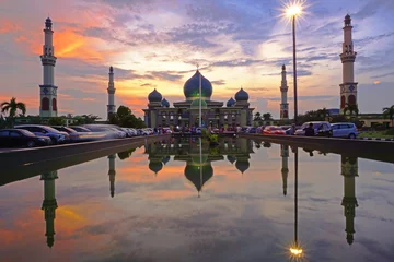 Foto auf Acrylglas mosque at sunset © Anggi S Gunawan