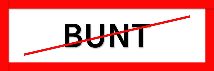 Bunt Sign Button