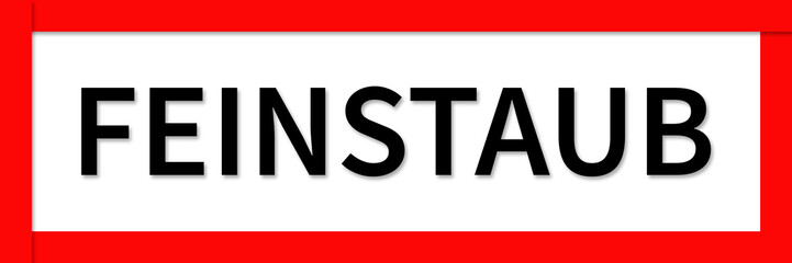 Feinstaub Sign Button