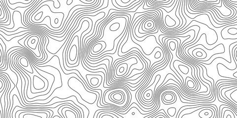 Topographic Map in Contour Line Light Topographic White seamless marble texture. Panorama view gradient multicolor wave curve lines banner background design.