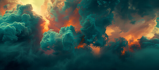 uv hd wallpapers of clouds and fire in the style of i