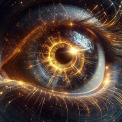 Futuristic human eye